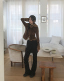 Surfit pin tuck boot cut skirt pants