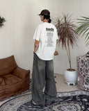Suede short sleeve t-shirt