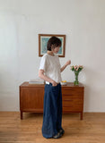 Kegob Summer Denim Wide Pants