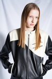 Wave Zipper Biker Jacket Woman