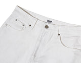 Wide White Washing Denim Pants