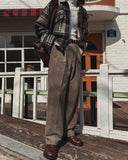 Harris pintuck corduroy pants