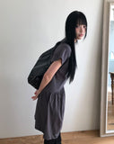 Griffin Leather Multi-Pocket Shoulder Bag