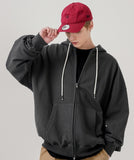 Over Drop Heavy Cotton Hood Zip-Up