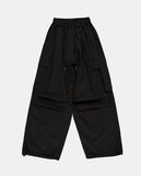 Balloon wide big cargo pocket banding pants