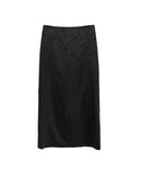 Rose Jacquard Satin Long Skirt
