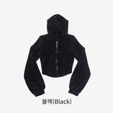 Tren Crop Hood Zip Up