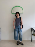 Belkyo Washing Denim Bermuda Pants
