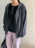 Silka Cotton Rivet Over Hood Zip-Up