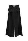 Ella Button Flare Skirt Pants