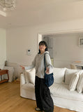 Lipan cable hood knit cardigan