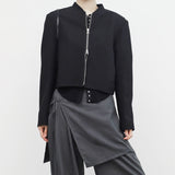Turdin crop two-way jacket