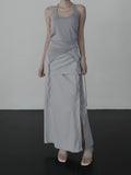 Elmic Printed Halter Sleeveless Top
