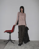 Rippon Frill Tiered Strap Round Long Sleeve T-Shirt