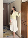 Rendry Ribbon Color Matching Tie Knit