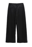 Belt set snap wide pintuck slacks