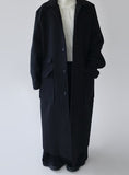 FLAP POCKET LONG COAT