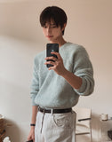 Claire V-neck Mohair Knit