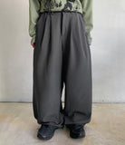 Okono Banding Pin Tuck Slacks