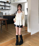 Hien Dot Layered Muffler Set
