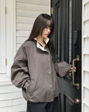 Ohen Color Matching Collar Field Jacket