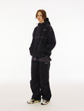 Color Matching Stitch Hood Anorak