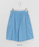 [Unisex] Hucree Track Line Banding Bermuda Pants
