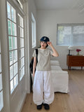 Gibyu Basic Cotton Wide Pants