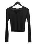 Betty Henley Neck Long Sleeve Tee