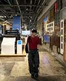 Ripen Strap Cargo Denim Pants