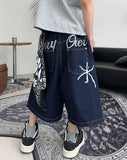 Foen Stitch Bermuda Denim Pants