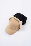 Arc lambswool flap ball cap