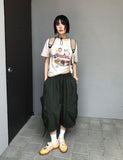 DIAGONAL POCKET BERMUDA PANTS