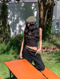 Teens side snap pocket bermuda pants