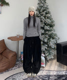 Tice Texture Pintuck Banding Pants