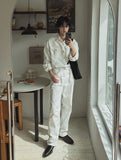 Take Belted Cotton Pants