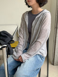Albi Summer String Hood Cardigan