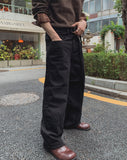 Haddon Yoke Cut Belted Wide Pants