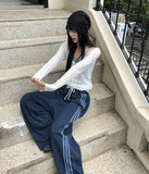 Tida Overfit Punching See-through Long-Sleeve Knit