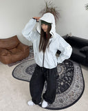 Tena Cap Hood High-Neck Wind Jacket