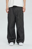 DENIM PINTUCK SLACKS