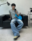 Medon Cutoff Flare Denim Pants