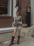 Teen Grey Brush Skirt