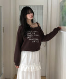 Vint Eyelet Strap Sweatshirt