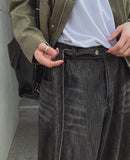Reno Brush Wide Denim Pants