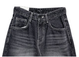 Oolong Black Washed Denim Wide Pants
