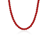 H edition BR(W) Ball Red Jade Beads Necklace