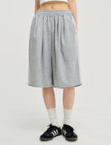 track wide Bermuda sweatpants