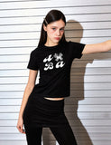 AubeA ABA Star Ribbon Half T-shirt