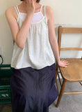 Meno Nylon Layered Flower Sleeveless